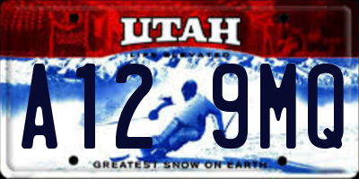 UT license plate A129MQ