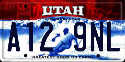 UT license plate A129NL