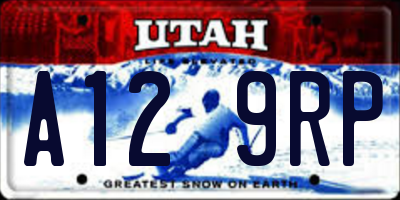 UT license plate A129RP