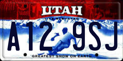 UT license plate A129SJ