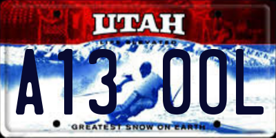 UT license plate A130OL