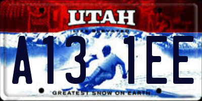 UT license plate A131EE