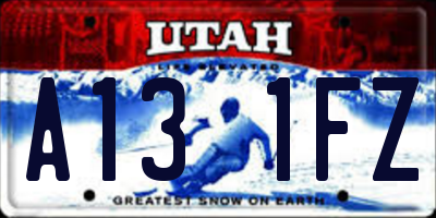 UT license plate A131FZ