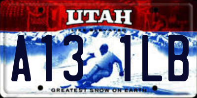 UT license plate A131LB
