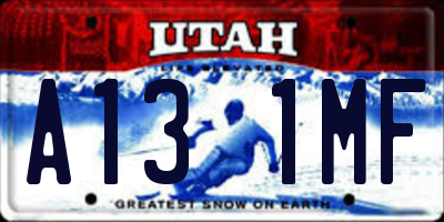 UT license plate A131MF