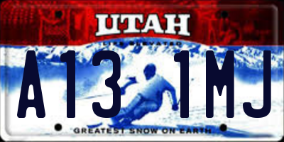 UT license plate A131MJ