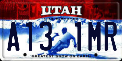 UT license plate A131MR