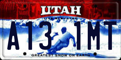 UT license plate A131MT