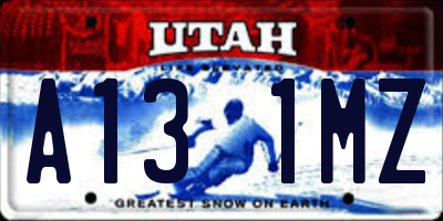 UT license plate A131MZ