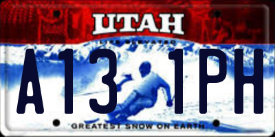 UT license plate A131PH