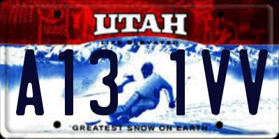 UT license plate A131VV