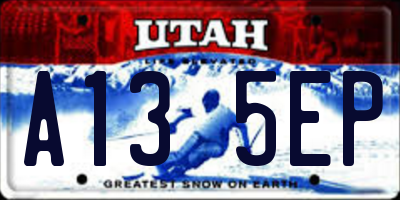 UT license plate A135EP