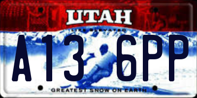 UT license plate A136PP