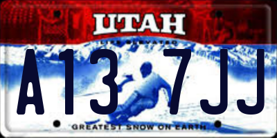 UT license plate A137JJ