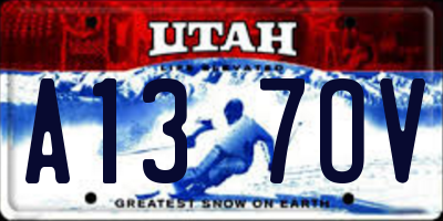 UT license plate A137OV