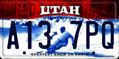 UT license plate A137PQ