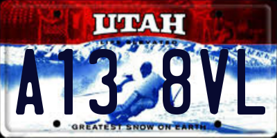 UT license plate A138VL
