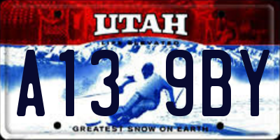 UT license plate A139BY