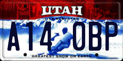 UT license plate A140BP