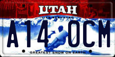 UT license plate A140CM