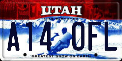 UT license plate A140FL