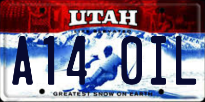 UT license plate A140IL