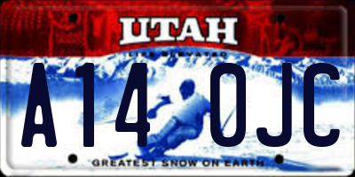 UT license plate A140JC
