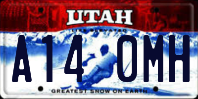 UT license plate A140MH