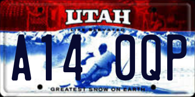 UT license plate A140QP