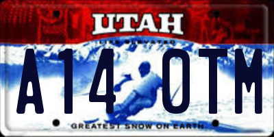 UT license plate A140TM