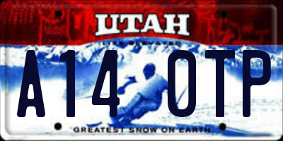 UT license plate A140TP