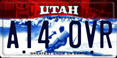UT license plate A140VR