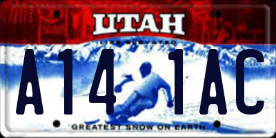 UT license plate A141AC