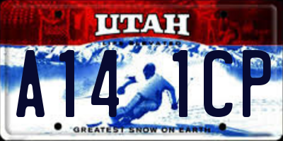 UT license plate A141CP