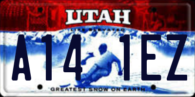 UT license plate A141EZ