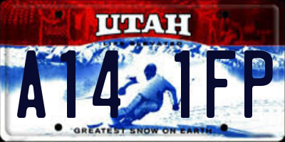 UT license plate A141FP