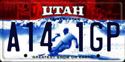 UT license plate A141GP
