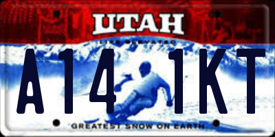 UT license plate A141KT