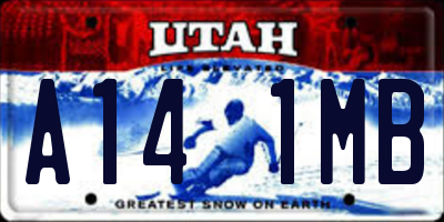 UT license plate A141MB