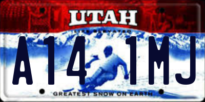 UT license plate A141MJ