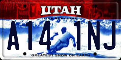 UT license plate A141NJ