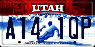 UT license plate A141QP