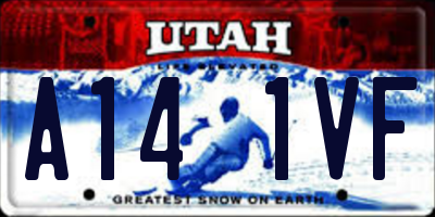 UT license plate A141VF