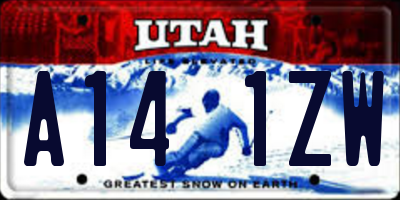 UT license plate A141ZW