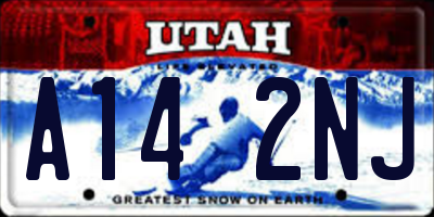 UT license plate A142NJ