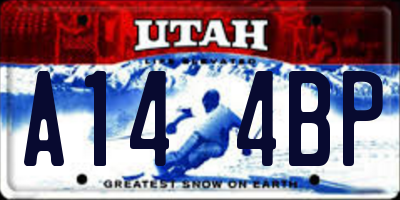 UT license plate A144BP