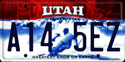 UT license plate A145EZ