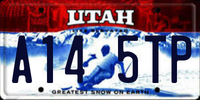 UT license plate A145TP