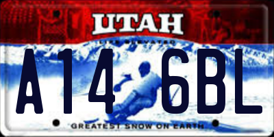 UT license plate A146BL