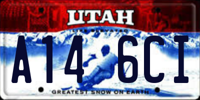 UT license plate A146CI